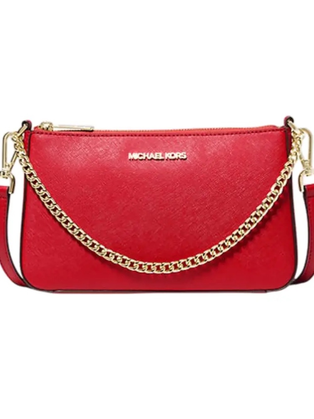 New! MICHAEL KORS 100% Leather, Red w/ Gold Accents, in Pink & Black 30% off all - Picture 8 of 8